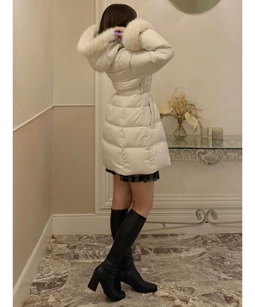 セール】フェイクファー付きアライドロングダウン（ダウンジャケット