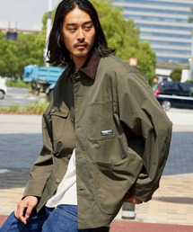 THE CRAFT CREW PRODUCTS（ザクラフトクループロダクツ）の「テックファブリック チノツイル 襟切り替えカバーオール / UVカット・イージーケア【THE CRAFT CREW PRODUCTS】（カバーオール・レディース）」