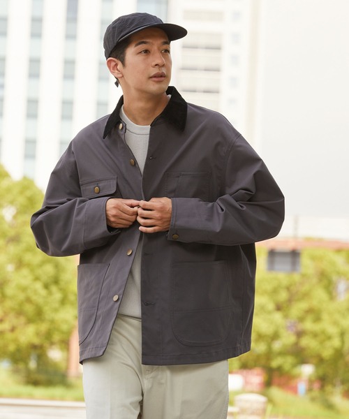 KAZUNOページ セール】【セットアップ対応】ファンクショナルチノツイル 襟