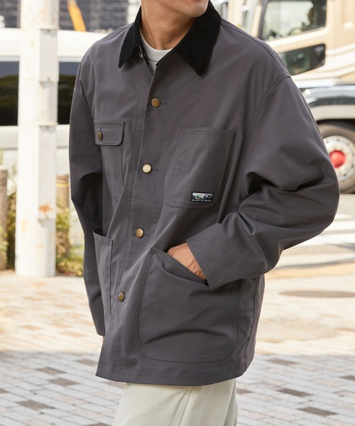 ファンクショナルチノツイル 襟コーデュロイ オーバーサイズ