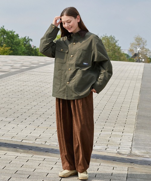 セットアップ対応】ファンクショナルチノツイル 襟コーデュロイ