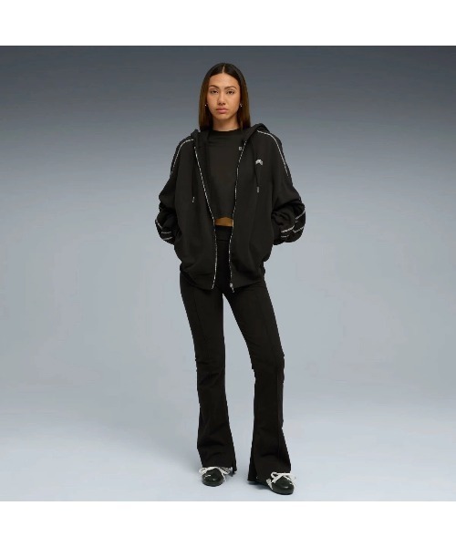 PUMA（プーマ）の「PUMA PUMA x ROSE T7 OVERSIZED FULL-ZIP HOODIE TR（プーマ プーマ x ロゼ T7 オーバーサイズド フルジップ フーディー TR）（パーカー・レディース・グレー系/ブラック系・SMALL/MEDIUM/LARGE）」の8枚目の写真