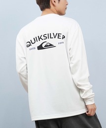 古着 QUICK SILVER モックネック ロンT 長袖Tシャツ 両面プリント 古着 QUICK SILVER モックネック ロンT 長袖Tシャツ 両面