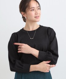 DRESKIP | 【洗濯機可/S-LL/アンサンブル可】8分袖で手元を華奢に魅せる さらっとタッチニット(ニット/セーター)