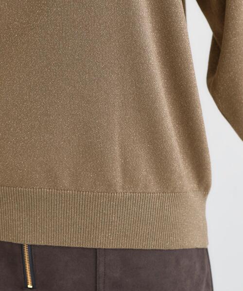 DRESKIP（ドレスキップ）の「【洗濯機可/S-LL/アンサンブル可】8分袖で手元を華奢に魅せる さらっとタッチニット（ニット/セーター・レディース・グレー/ブラック/ブラウン系/ベージュ/ピンク系/ブルー・01/02/03/04）」の8枚目の写真