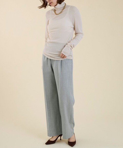 marmors（マルモア）の「【marmors】straight wide pants〈セットアップ対応〉（その他パンツ・レディース・グレー/ベージュ/ライトグレー・36）」の18枚目の写真