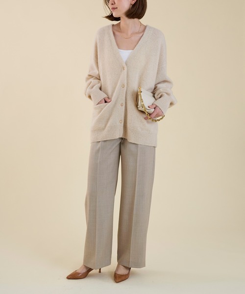 marmors（マルモア）の「【marmors】straight wide pants〈セットアップ対応〉（その他パンツ・レディース・グレー/ベージュ/ライトグレー・36）」の8枚目の写真