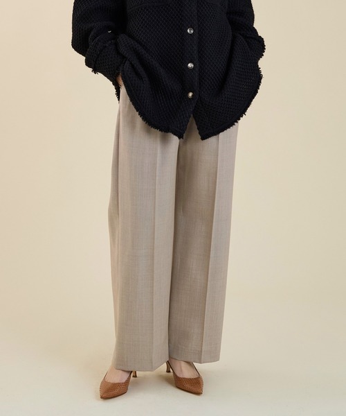 marmors（マルモア）の「【marmors】straight wide pants〈セットアップ対応〉（その他パンツ・レディース・グレー/ベージュ/ライトグレー・36）」の12枚目の写真