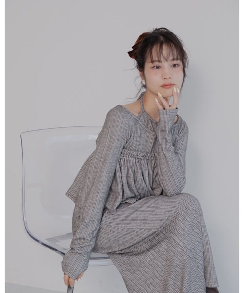 JULIUS カットソーワンピース ひんやり/着痩せ】ハーフジップ大人Tシャツワンピース - ベルーナ【公式】