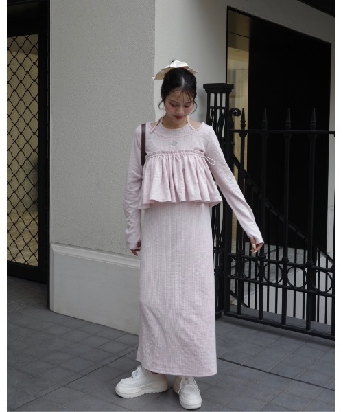 ホルターリブワンピース（ワンピース）｜jumelle（ジュメロ）の