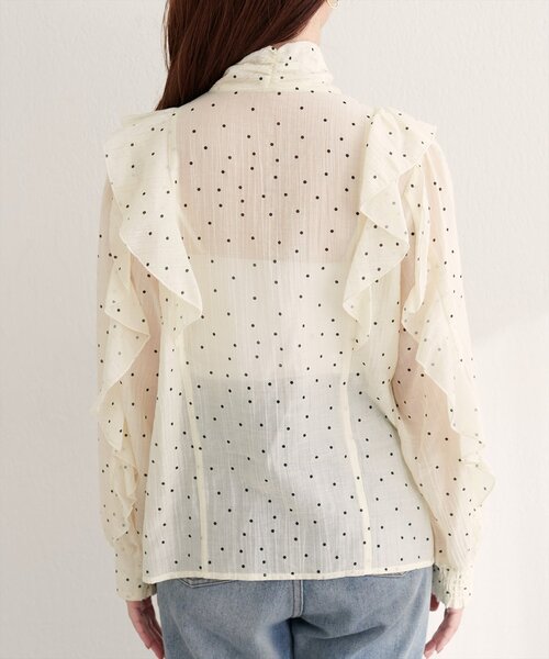 natural couture（ナチュラルクチュール）の「〈mizukoto〉ボウタイフリルブラウス（シャツ/ブラウス・レディース・ネイビー/ミント/その他1・FREE）」の16枚目の写真