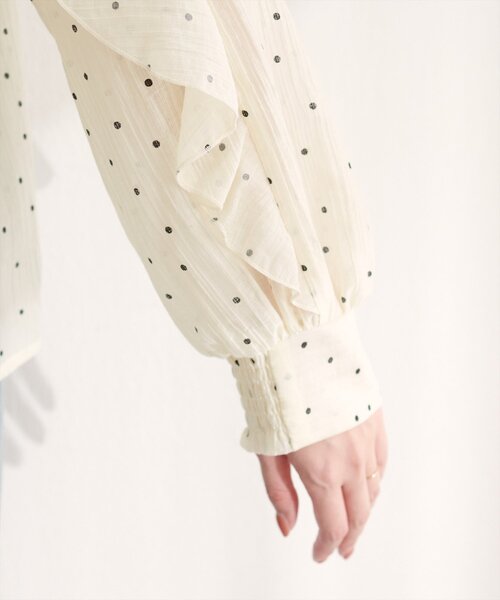 natural couture（ナチュラルクチュール）の「〈mizukoto〉ボウタイフリルブラウス（シャツ/ブラウス・レディース・ネイビー/ミント/その他1・FREE）」の19枚目の写真