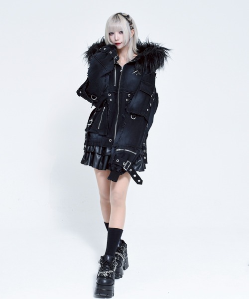 REFLEM/レフレム』デニムフリンジN2Bジャケット（ブルゾン）｜REFLEM