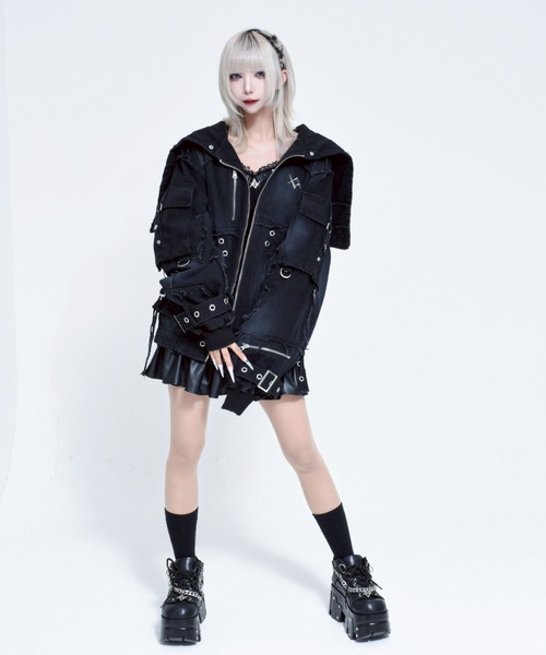 REFLEM/レフレム』デニムフリンジN2Bジャケット（ブルゾン）｜REFLEM