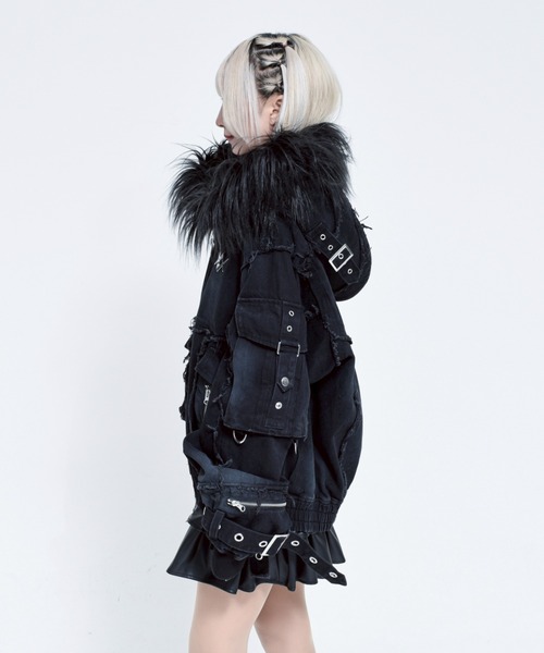 REFLEM/レフレム』デニムフリンジN2Bジャケット（ブルゾン）｜REFLEM