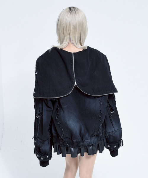 REFLEM/レフレム』デニムフリンジN2Bジャケット（ブルゾン）｜REFLEM