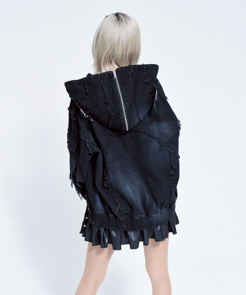 REFLEM/レフレム』デニムフリンジN2Bジャケット（ブルゾン）｜REFLEM