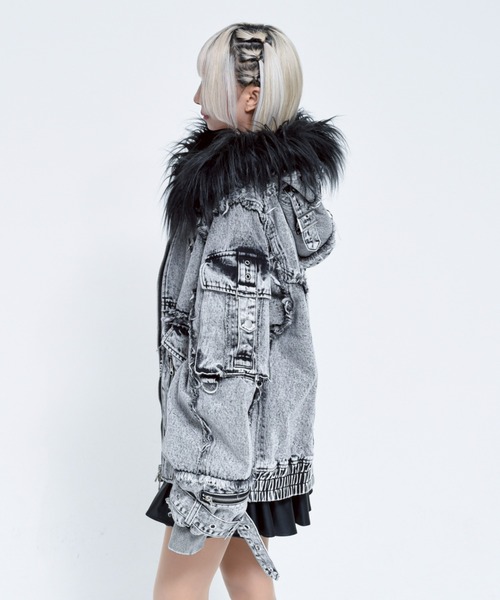 REFLEM/レフレム』デニムフリンジN2Bジャケット（ブルゾン）｜REFLEM