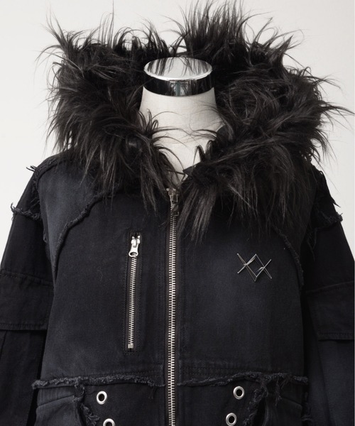 REFLEM/レフレム』デニムフリンジN2Bジャケット（ブルゾン）｜REFLEM