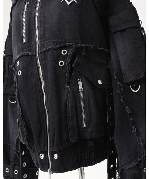 REFLEM/レフレム』デニムフリンジN2Bジャケット（ブルゾン）｜REFLEM