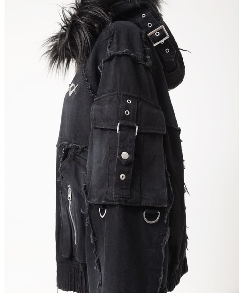 REFLEM/レフレム』デニムフリンジN2Bジャケット（ブルゾン）｜REFLEM
