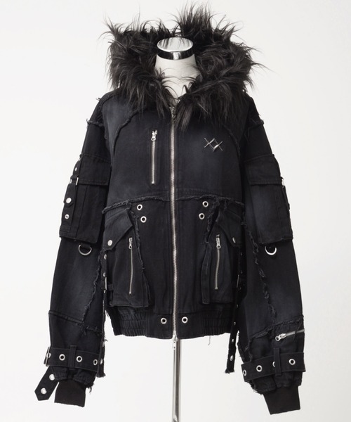 REFLEM/レフレム』デニムフリンジN2Bジャケット（ブルゾン）｜REFLEM