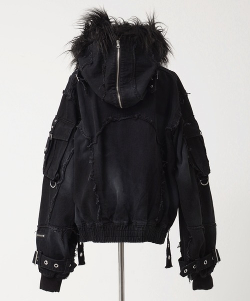 REFLEM/レフレム』デニムフリンジN2Bジャケット（ブルゾン）｜REFLEM