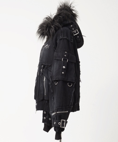 REFLEM/レフレム』デニムフリンジN2Bジャケット（ブルゾン）｜REFLEM