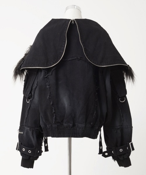 REFLEM/レフレム』デニムフリンジN2Bジャケット（ブルゾン）｜REFLEM