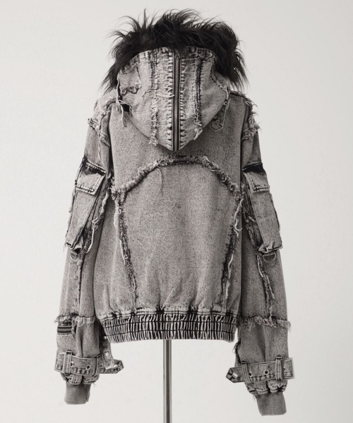 REFLEM/レフレム』デニムフリンジN2Bジャケット（ブルゾン）｜REFLEM