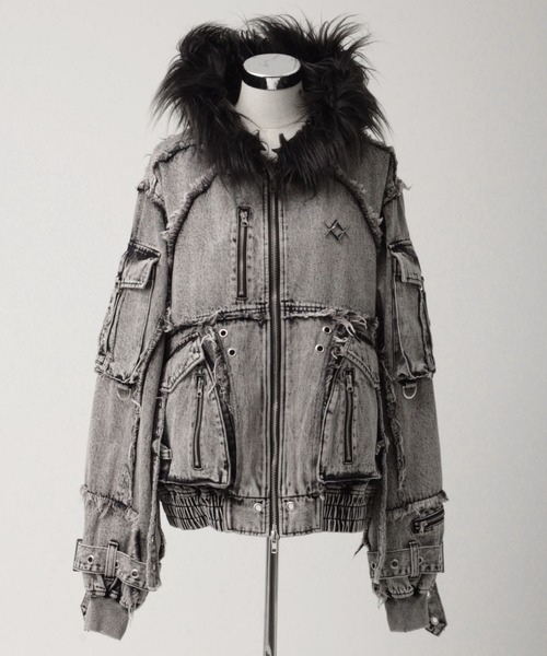 REFLEM/レフレム』デニムフリンジN2Bジャケット（ブルゾン）｜REFLEM