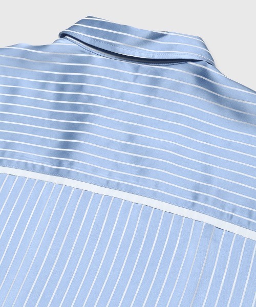 JOSEMOON SATIN STRIPE SHIRT/ジョゼムーンサテンストライプシャツ