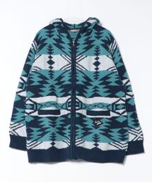 Kahiko（カヒコ）の「【Kahiko】SURF＆Palms プーコアMEN'Sニットジップアップアウター（その他アウター）」