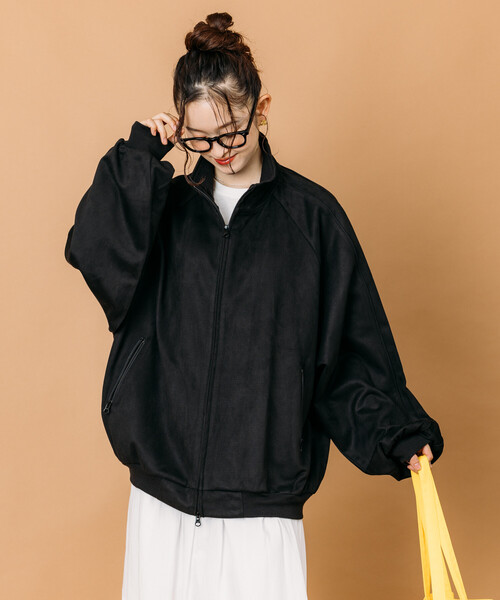 セール】限定展開 ビッグシルエット レザレットSW トラックジャケット