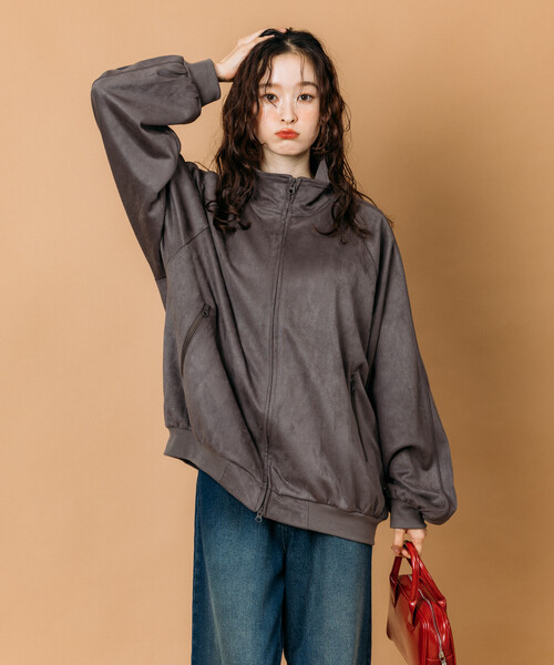 セール】限定展開 ビッグシルエット レザレットSW トラックジャケット