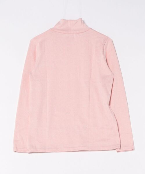 Honeys(ハニーズ)の「あったかタートルネック(Tシャツ/カットソー・レディース・オートミール/ブルー系1/ピンク系1/杢グレー/ブラウン系1・LL/L/S/M)」の6枚目の写真