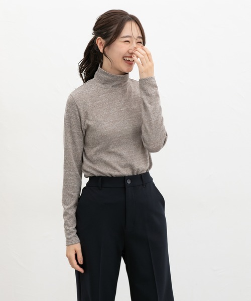 あったかタートルネック（Tシャツ/カットソー）｜Honeys（ハニーズ）の