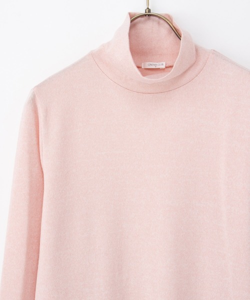 Honeys(ハニーズ)の「あったかタートルネック(Tシャツ/カットソー・レディース・オートミール/ブルー系1/ピンク系1/杢グレー/ブラウン系1・LL/L/S/M)」の17枚目の写真