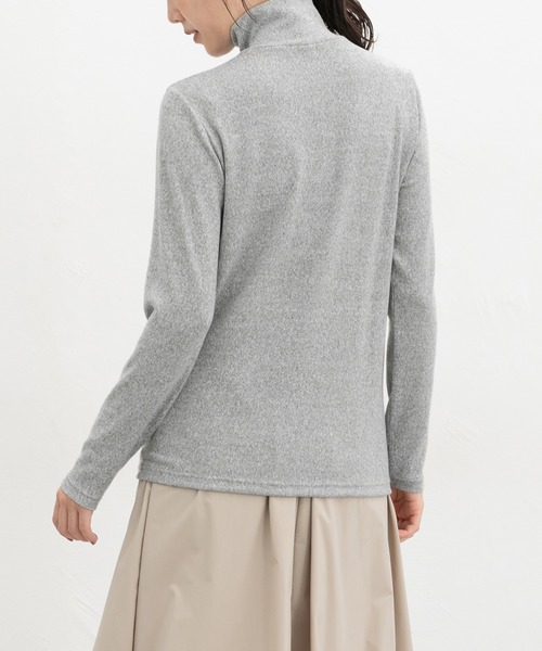 Honeys(ハニーズ)の「あったかタートルネック(Tシャツ/カットソー・レディース・オートミール/ブルー系1/ピンク系1/杢グレー/ブラウン系1・LL/L/S/M)」の10枚目の写真
