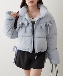 Another Branch olive des olive | 2WAYリボン中綿ブルゾン(ブルゾン)