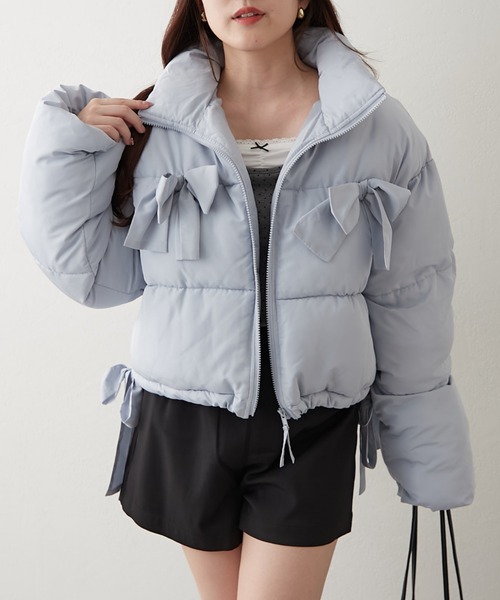 セール】2WAYリボン中綿ブルゾン（ブルゾン）｜Another Branch olive