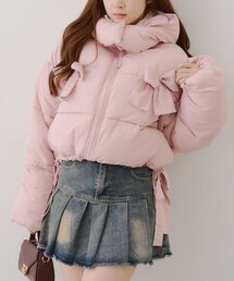 2WAYリボン中綿ブルゾン