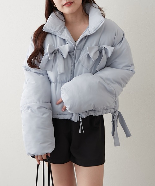 2WAYリボン中綿ブルゾン（ブルゾン）｜Another Branch olive des olive