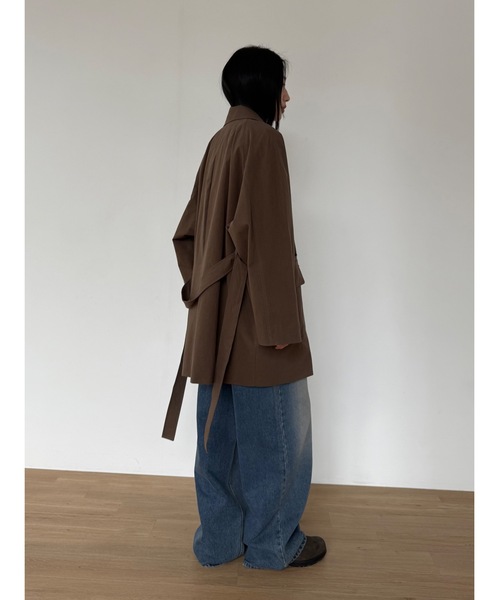 Didot.showroom（ディドット ショールーム）の「ダスティートーンジャケット（その他アウター・レディース・カーキ/ブラウン・FREE）」の8枚目の写真