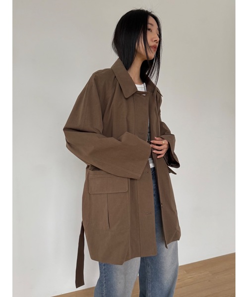 Didot.showroom（ディドット ショールーム）の「ダスティートーンジャケット（その他アウター・レディース・カーキ/ブラウン・FREE）」の5枚目の写真