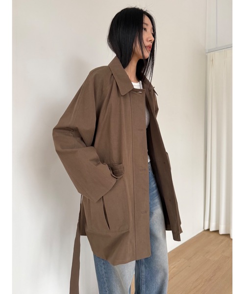Didot.showroom（ディドット ショールーム）の「ダスティートーンジャケット（その他アウター・レディース・カーキ/ブラウン・FREE）」の4枚目の写真