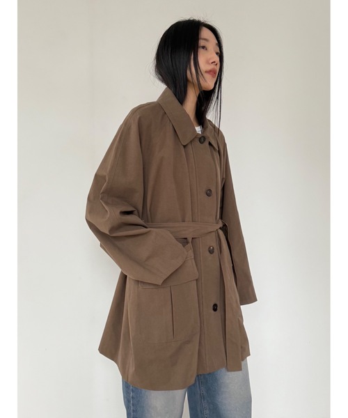 Didot.showroom（ディドット ショールーム）の「ダスティートーンジャケット（その他アウター・レディース・カーキ/ブラウン・FREE）」の11枚目の写真