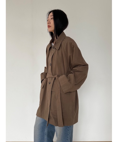Didot.showroom（ディドット ショールーム）の「ダスティートーンジャケット（その他アウター・レディース・カーキ/ブラウン・FREE）」の12枚目の写真