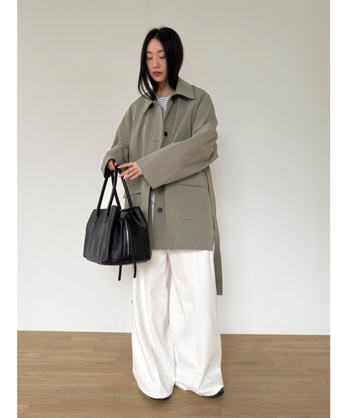 Didot.showroom（ディドット ショールーム）の「ダスティートーンジャケット（その他アウター・レディース・カーキ/ブラウン・FREE）」の19枚目の写真