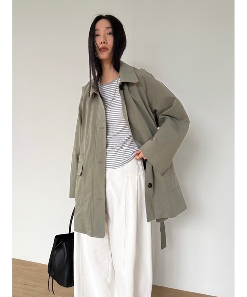 Didot.showroom（ディドット ショールーム）の「ダスティートーンジャケット（その他アウター・レディース・カーキ/ブラウン・FREE）」の14枚目の写真